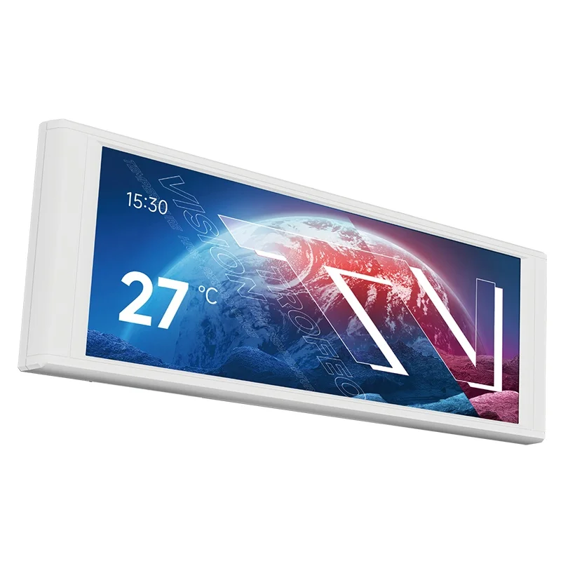 Thermalright Trofeo Vision LCD White - Écran LCD Couleur 6,86 Pouces Magnétique Pour PC | Résolution 1280x480, Personnalisation Via Logiciel TRCC