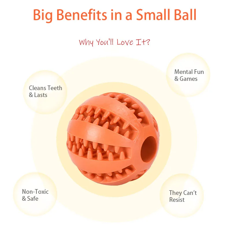 Interactive Dog Treat Ball Toy 3