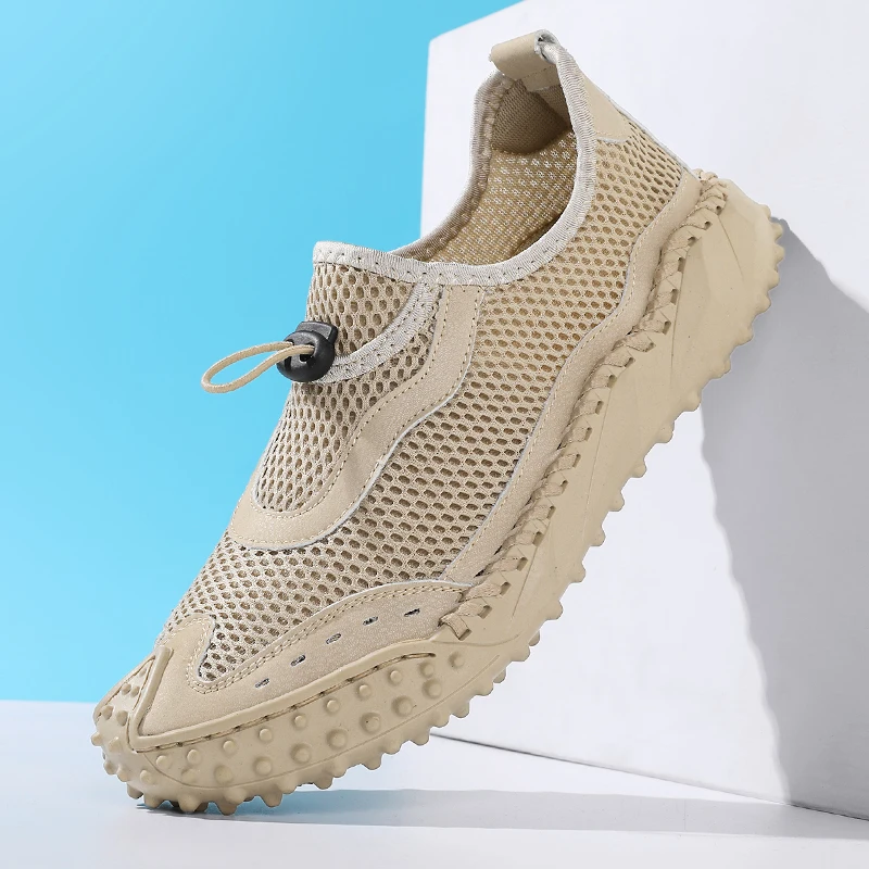 Men's Professional Golf Shoes Mesh Summer Breathable Golf Training Sports Shoes Nail Free Comfortable Men's Golf Training Shoes