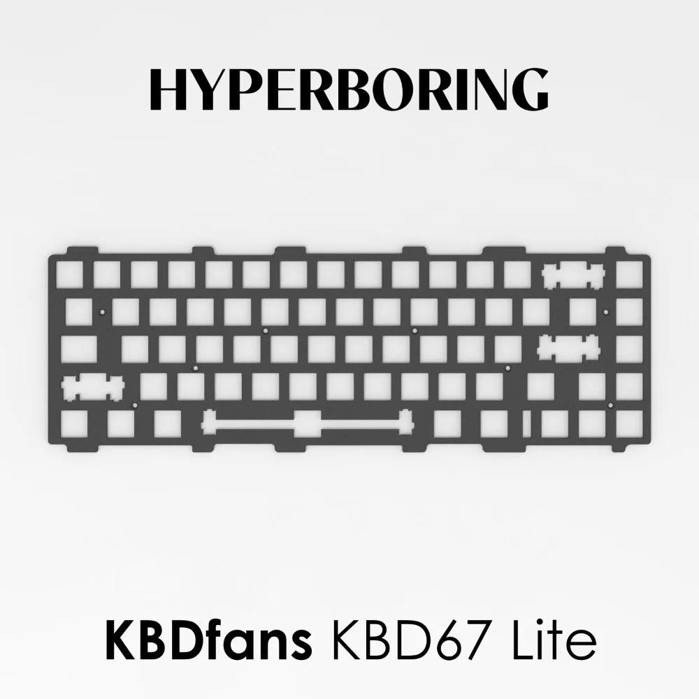KBDfans Kbd67 Margo65 기계식 키보드 용 포지셔닝 플레이트 PP PC 알루미늄 Fr4 플레이트 맞춤형 게임용 키보드 액세서리