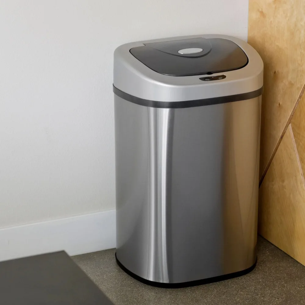 

21.1 Gallon Trash Can, Motion Sensor Touchless Kitchen Trash Can, Stainless Steel