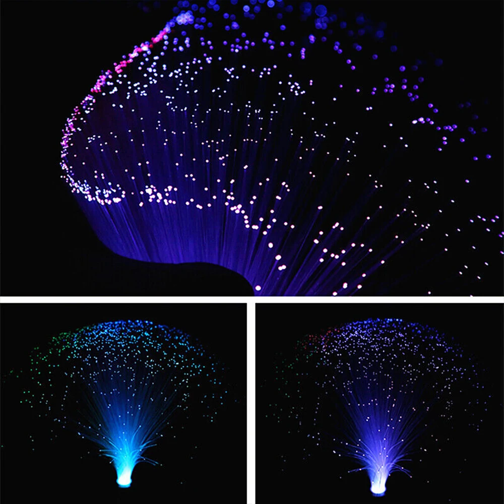 LED Fiber Optic Lamp Multicolor Starry Sky Lights for Holiday Wedding Party Decorations Optic Fiber LED Night Lighting Lamp