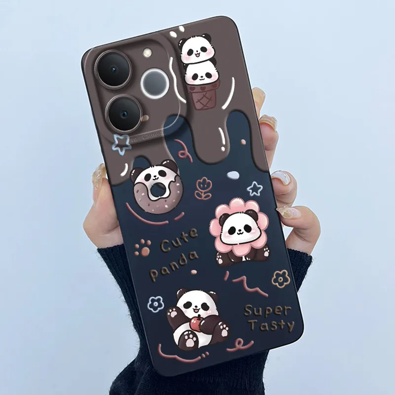 Soft Silicone Panda Sweet Girls Phone Case - Quality Back Cover Bumper