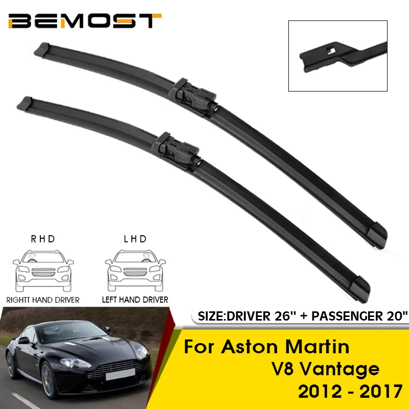 

Car Wiper Blades For Aston Martin V8 Vantage 2012-2017 Windshield Windscreen Front Window Blades 26"+20" Car Accessories