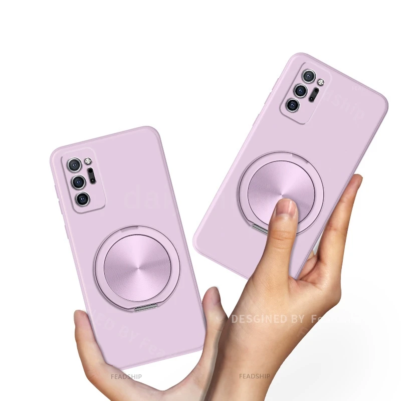 Silicone Protective Phone Case with Magnetic Holder and Screen Protector