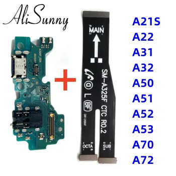 Charging USB Port+ Main Board Flex Cable for SamSung A21S A22 A31 A32 A50 A51 A52 A53 A70 A72 A536B Dock Connector MotherBoard