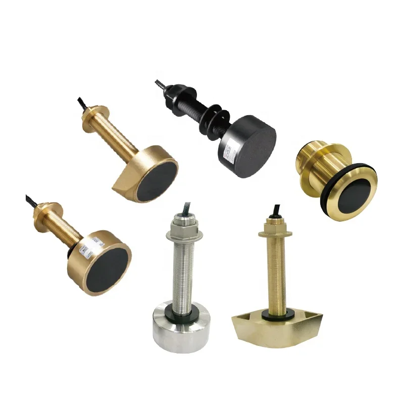 Boat Bronze 600w Thru-hull Depth Transducer Nmea 2000 Transducer