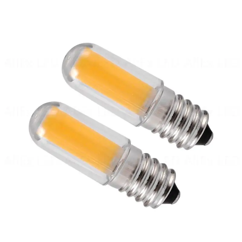 

10PCS E14 Super Bright LED Light Bulb 5W AC220V Fridge Light Lamp Filament COB Lamp for Chandelier Replace 40W HalogenLamps