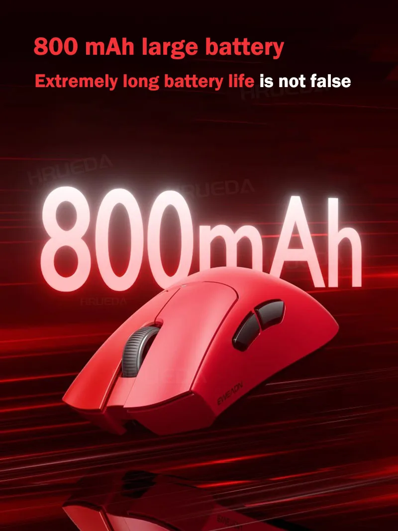 EWEADN A5 Pro Ultra Wireless Lightweight E-sports Mouse Ergonomic Tri-mode PAW3395/3311 22K/26K DPI Low Latency Gaming Mouse