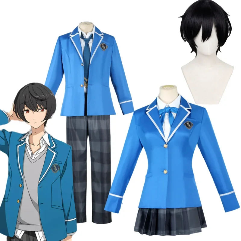 

Anime Ensemble Stars Cosplay Knights Tsukinaga Leo Trickstar Hokuto Hidaka Narukami Arashi Aoi Yuta Boy and Girl School Uniforms