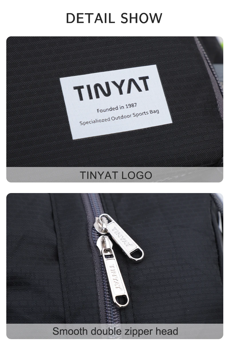 TINYAT 13L Ultraleichter faltbarer Rucksack, wasserdichte Outdoor-Klettertasche für Reisen, Radfahren, Fitnessstudio, täglicher Gebrauch – Detail 9