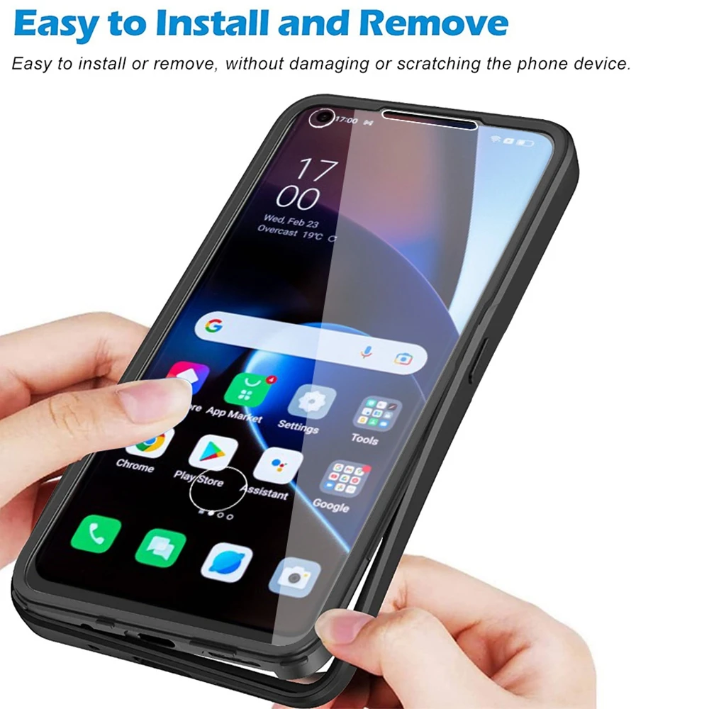 Funda Reno7 5G 360 Ǯ  ̽ on OPPO Find X5 Lite Pro Reno 7 5G ̽, Ÿ   ȣ ʸ  Ŀ