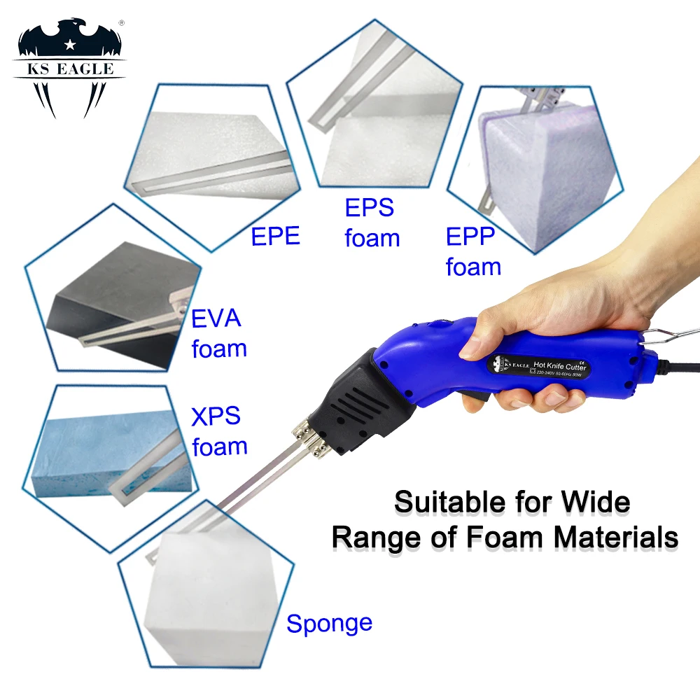 Electric Foam Cutter Polystyrene Styrofoam Knife Hot Wire Foam Cutting Knife Portable Styrofoam Cutting Tools Heat Knife Cutter 2