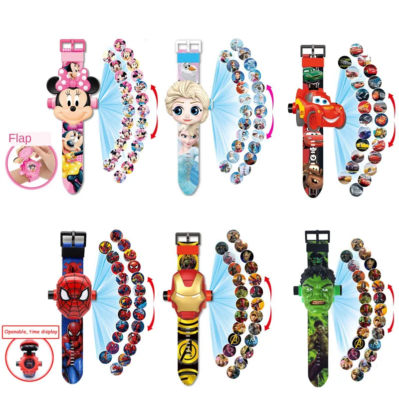 Montre projecteur enfant personnages Disney Marvel Avengers