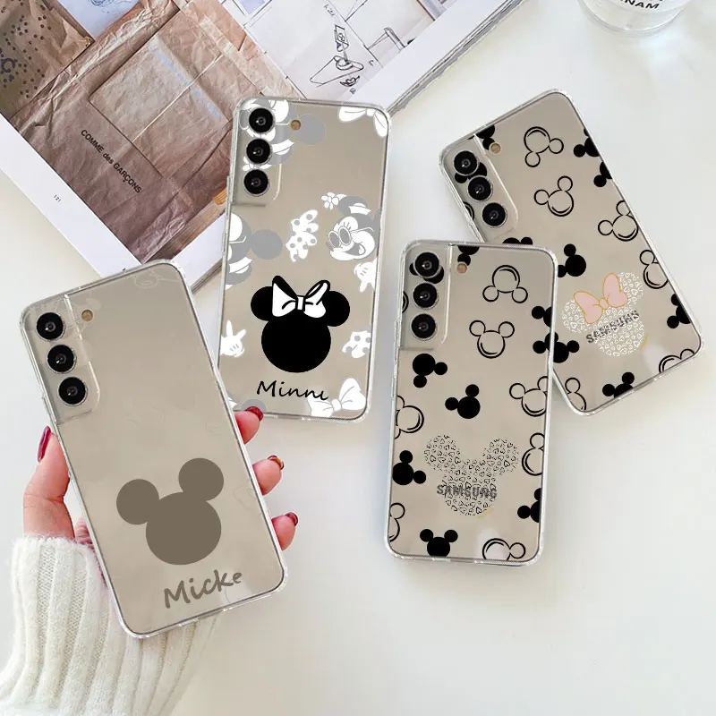Mickey Mouse Logo Minnie Transparent Case Coque for Samsung Galaxy S21 S20  FE S22 Ultra Note 20 Ultra 10 Plus 8 9 Silicone bag| | - AliExpress