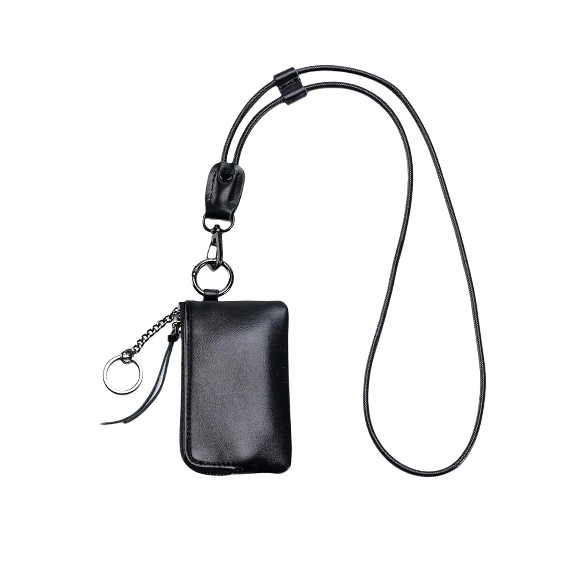 Minimalist Leather Keychain Wallet & Coin Purse