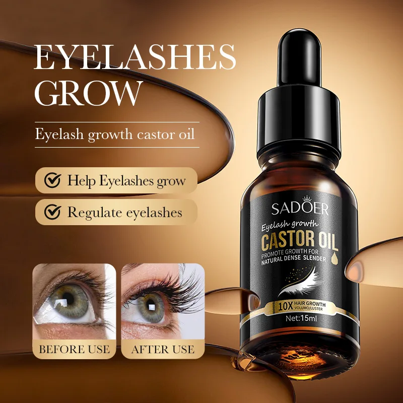 Castor oil eyelash thick and long Promoting growth mascara