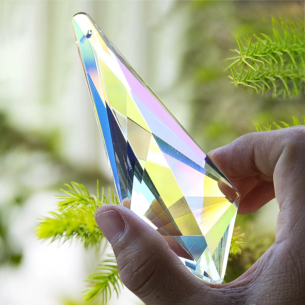 120mm Crystal Long Arrow Pendant Suncatcher For Lighting Festival Balcony Christmas sun catcher crystal pendant sun catchers window ornament