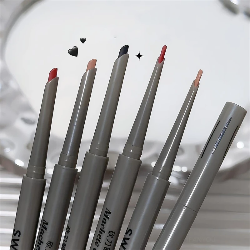 Silky Long-lasting Eye Liner Pencil  Eyeliner Pen Natural Matte Wine Red Eyeliner Easy To Color Waterproof Eye Make Up Cosmetics 4