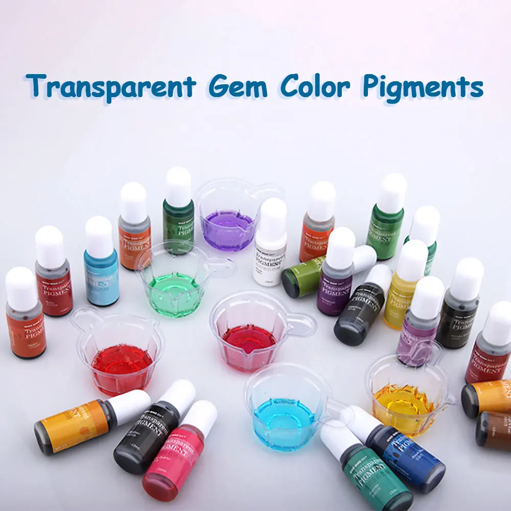 Epoxy Resin Pigment Filler Dye DIY UV Jewelry Making Crafts 24 Colors 10ML Oil For Fun