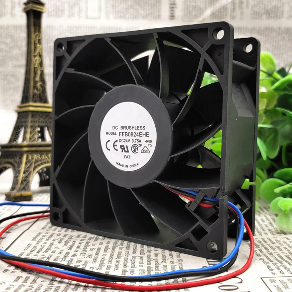 

Вентилятор для охлаждения FFB0924EHE DC 24 В 9038 а 9 см дюйма 90x90x38 мм