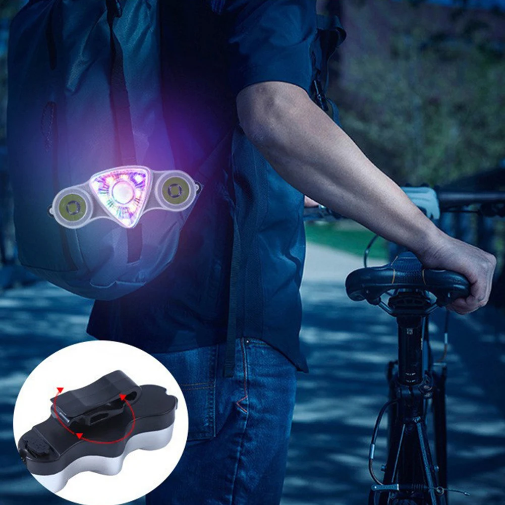 자전거 사이클링 자전거 후미등, USB 충전식, 6 가지 모드, MTB 도로 자전거 안전 경고등, 9SMD 2LED 자전거 후미등