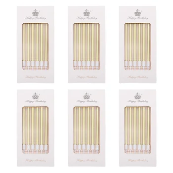 36 Pcs Birthday Candles Boxed Cake Dessert Table Color Paraffin Celebration Child Trick