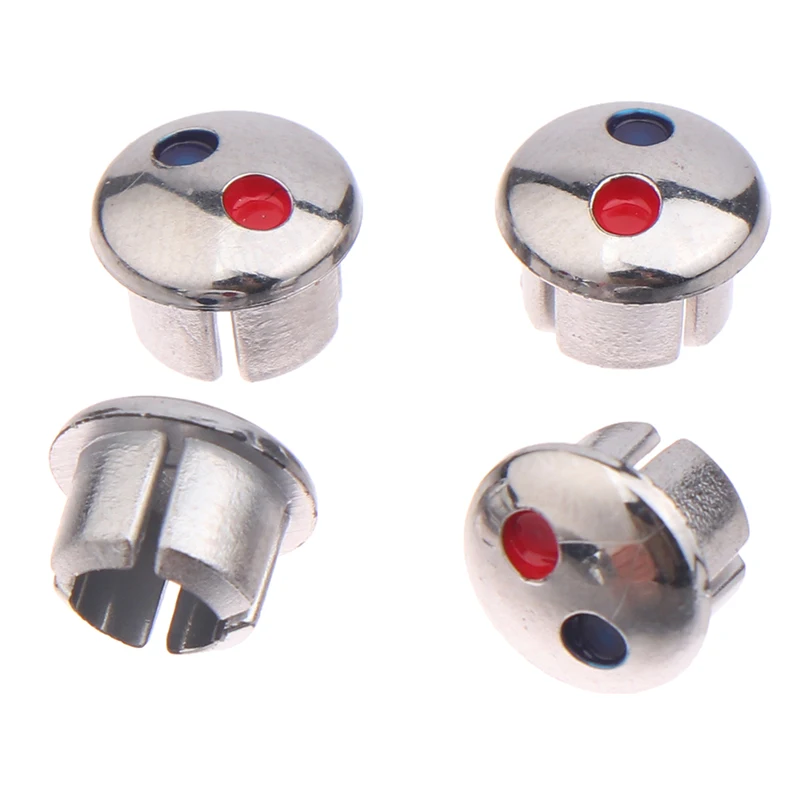 10pcs Faucet Handle Hot Cold Water Sign Red Blue Label Decoration Cover Kitchen Bathroom Mixer Tap Indicate For Faucet Handles