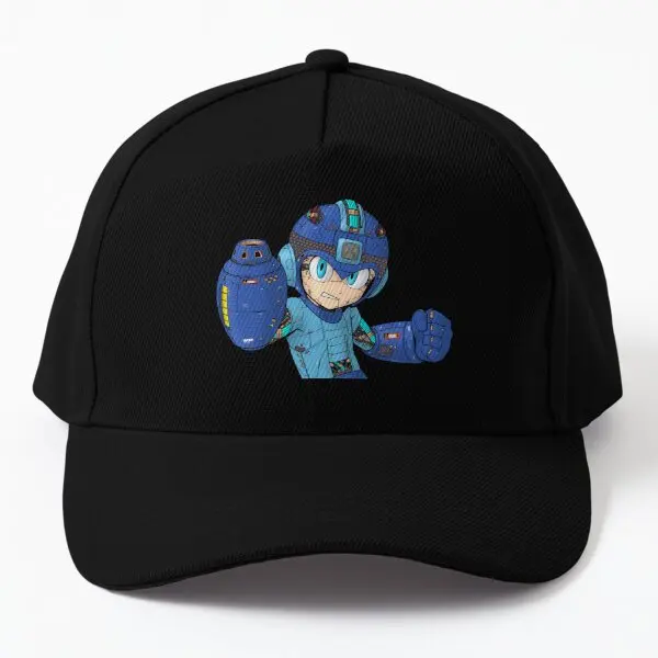 

Hs Mech Megaman Fanart Fanmade Baseball Cap Hat Women Mens Czapka Black Summer Hip Hop Spring Casquette Fish Snapback