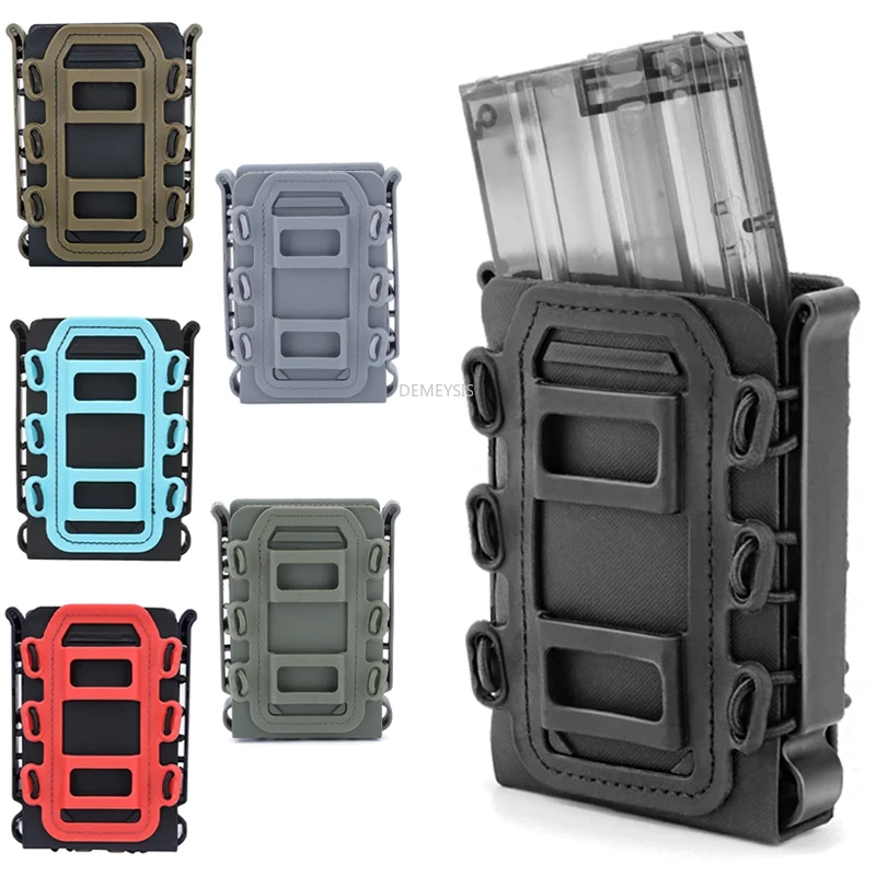 

5.56 7.62mm Tactical Molle Magazine Pouch AR15 M4 Fast Mag Holder Case for Outdoor Hunting Airsoft Paintball