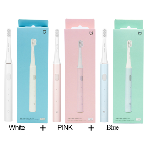 T100 Sonic Electric Toothbrush Mi Smart Tooth Brush Colorful USB Rechargeable IPX7 Waterproof For Toothbrushes head