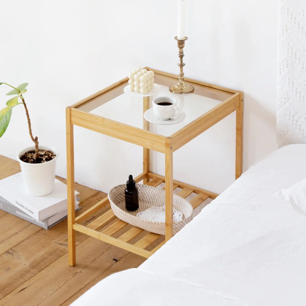 

Bedside Small Coffee Table Square Mini Simple