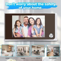 Hollarm 3.5 Inch Wireless Doorbell Camera 120 Degree Angle Peephole Viewer Smart Home Safe Outdoor Digital Door Camera - Image 3