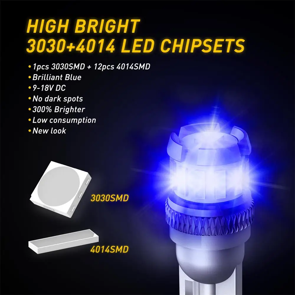 AUXITO LED ĵ , ڵ ׸ ,  ¦, Ʈũ Ʈ,  , 12V, 2x W5W, T10, , ȭƮ, , ο, 194 168