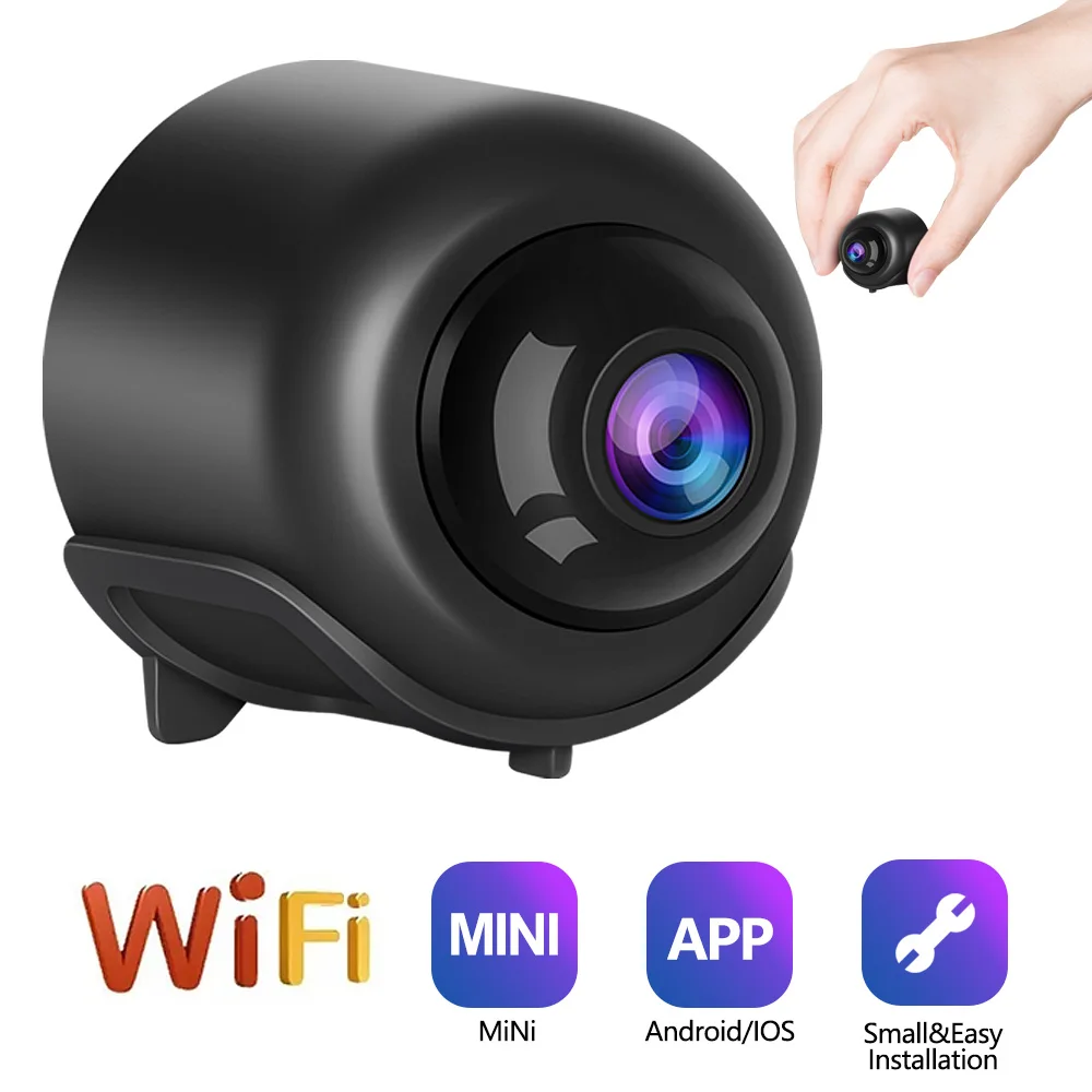 Mini Wifi Camera Baby Monitor Indoor Security Surveillance Camera Night Vision Audio Video Recorder IP Camera