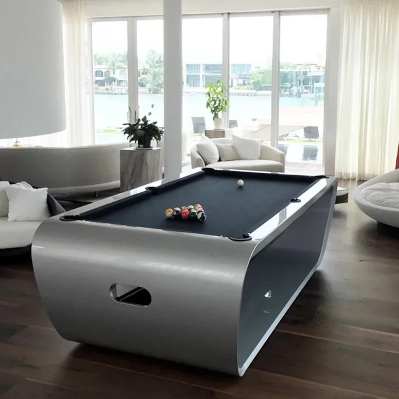 unique styles high-end modern luxury snooker billiard tables 9ft 8ft 7ft solid wood slate pool table