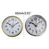 Mini Clock Insert Round Clocks Quartz Movement 2-1/2 65mm Diameter Clock Head Arabic Numerals DIY Crafts for Home 6