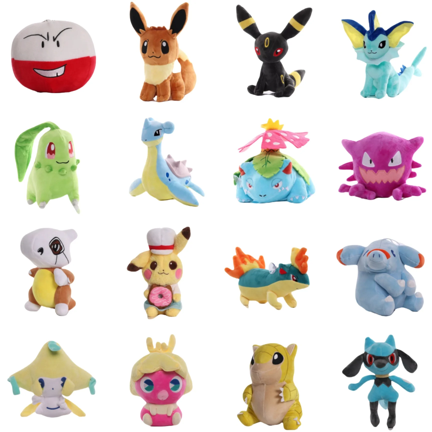 Плюшевые игрушки покемон Пикачу, плюшевые игрушки Eevee Lapras, кресло чикорита, люкарио, квилава, плюшевые игрушки, хобби, Изысканные Подарки