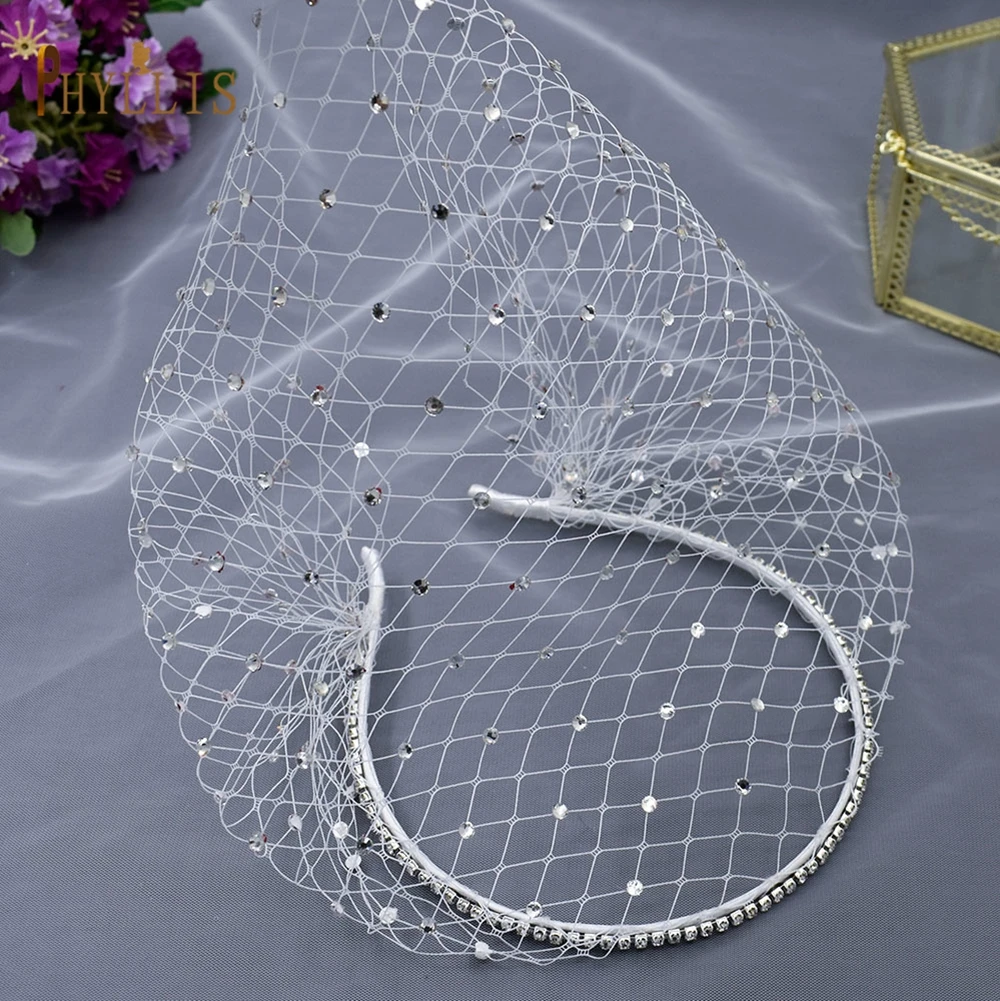 JM06 Rhinestone Women's Fascinating Veil Retro Charming Hat Bridal Veil with Headhoop Birdcage Wedding Women’s Fascinator Veil JM06 Rhinestone Women's Fascinating Veil Retro Charming Hat Bridal Veil with Headhoop Birdcage Wedding Women’s Fascinator Veil