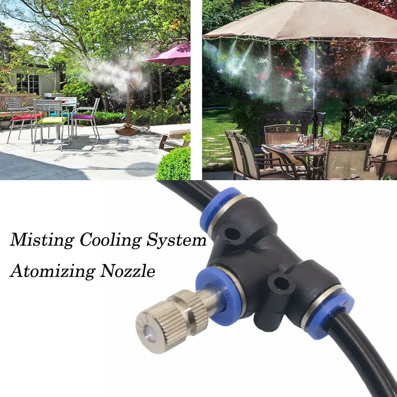 Atomizing Misting Nozzle Garden Water Irrigation Sprinkler Quick Pushing Nozzles For Misting Cooling System 6