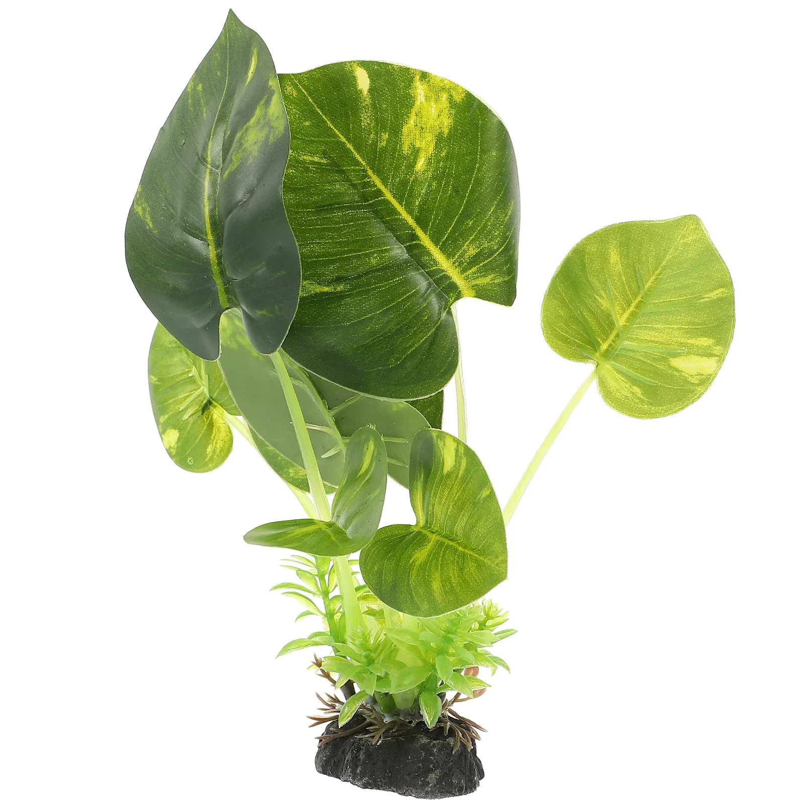 Zen Garden Plant Aquarium Fish Tank Decoration Plastica Simulata Betta Landing Landscaping (Leaf Grass)