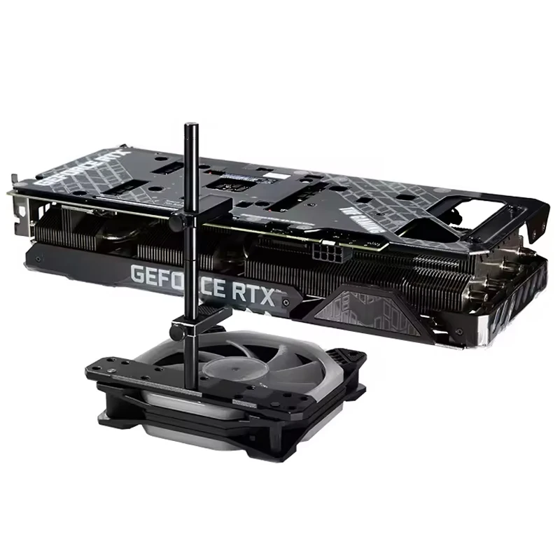 알루미늄 그래픽 카드 홀더 비디오 카드 브래킷 PC 케이스 DIY 액세서리 12/14cm 팬용 GPU 지원 브래킷
