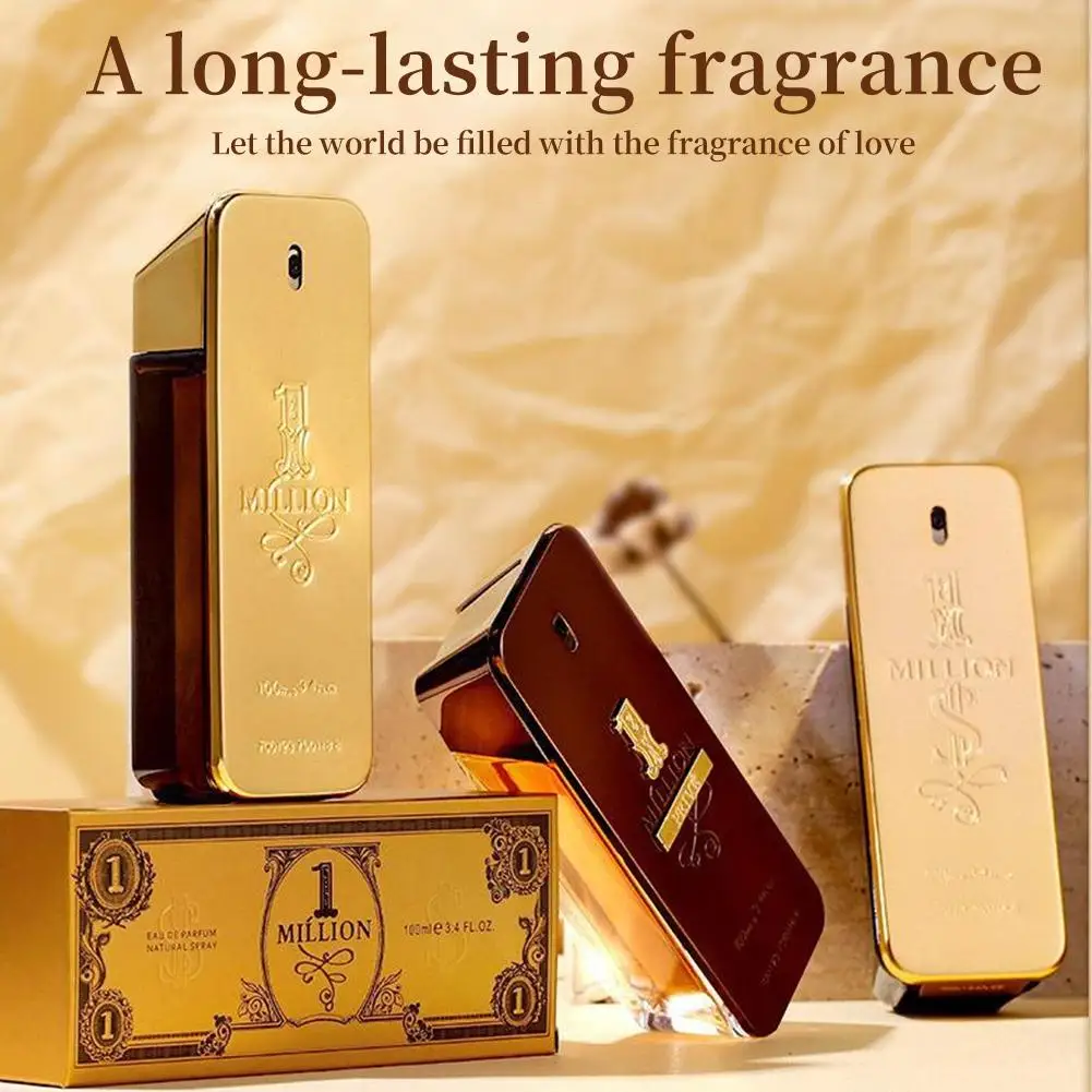 100ML Arabic Golden Perfume High-end Business Seductive Notes Best Holiday Gifts Long Lasting Fragrance Seductive Scent