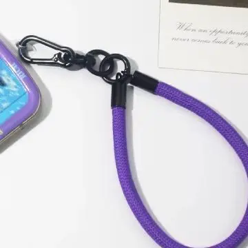Vibrant Candy Color Lanyard Keychain - Stylish Anti-Lost Knot Rope