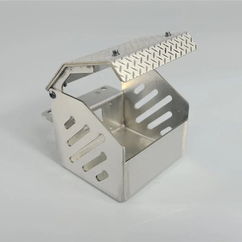 

Металлическая Имитация ящика для инструментов декоративная модернизация установка для 1/14 Tamiya RC грузовик прицеп самосвал Scania MAN Benz Actros Volvo автозапчасти