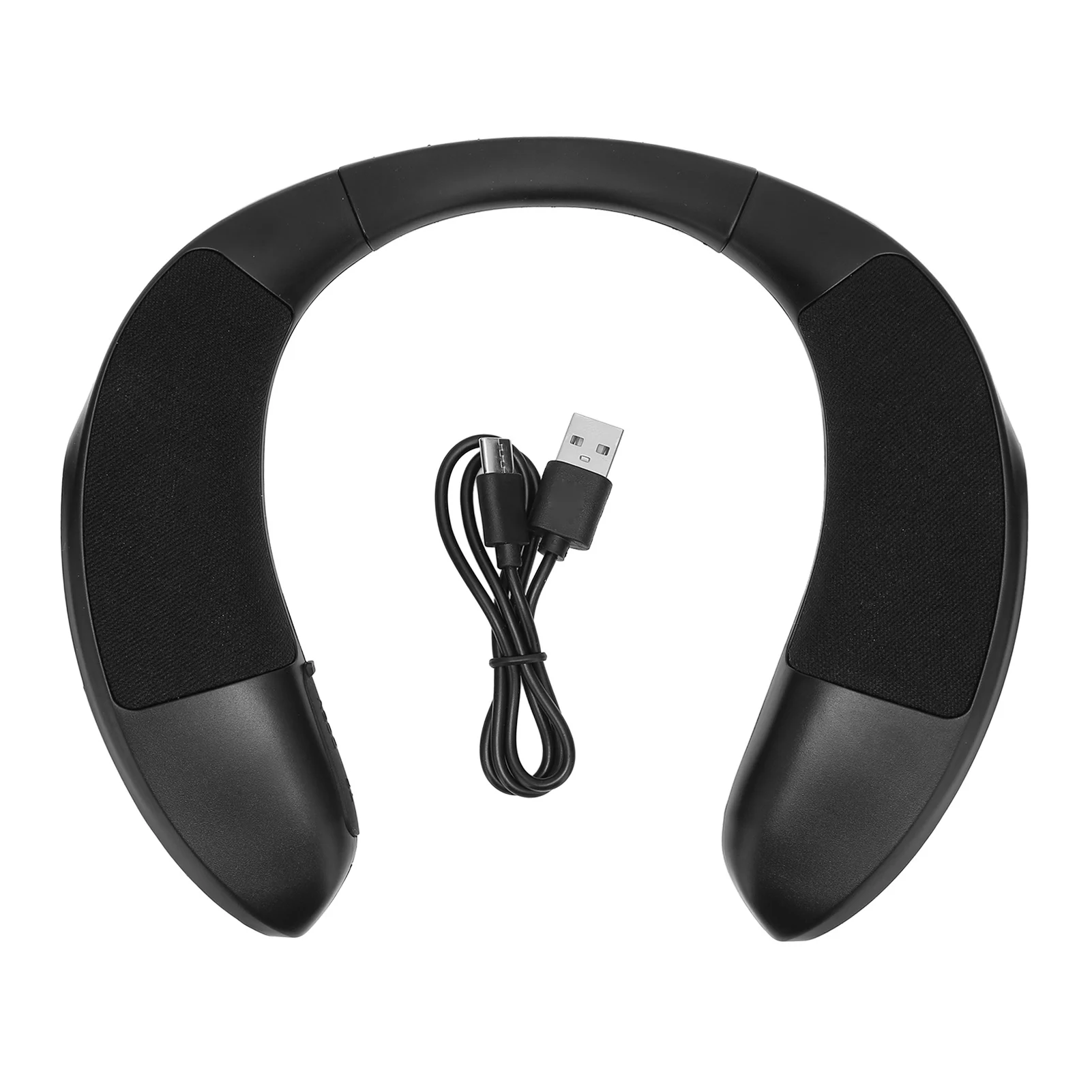 Neckband Wireless Bluetooth Speaker Hands Free Calls Stereo Sound Heavy Bass Multifunction for Home Sport