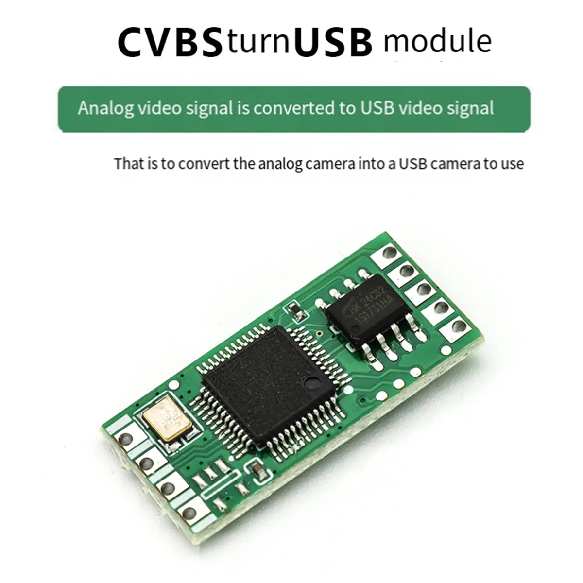 Module Caméra CVBS 1080P Convertisseur AV vers USB pour Drone RC