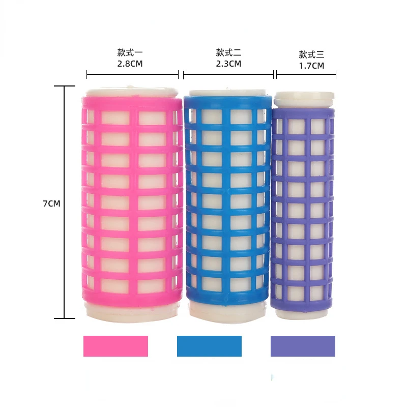6/8Pcs Hair Rollers Hair Curler Plastic Self-adhesive Curling Hairdressing Tool Girl Beauty Styling Tool