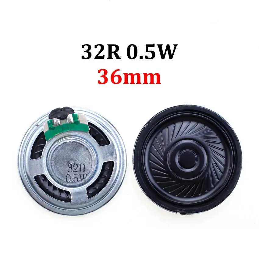 1pcs 8 32 Ohms 0.5W Ultra-thin Audio Speaker Diameter 20/23/26/28/30/32/36/40/45/50mm