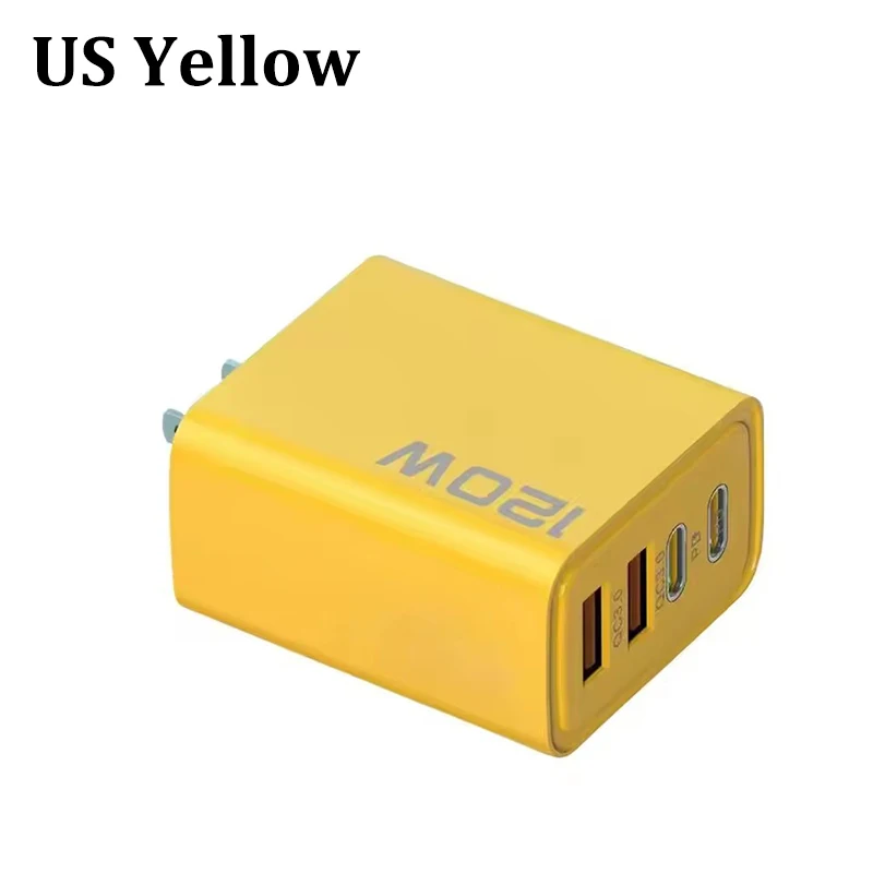ตัวเลือกสินค้า เครื่องชาร์จ USB-C 4 พอร์ต 120W ชาร์จเร็ว PD+QC3.0